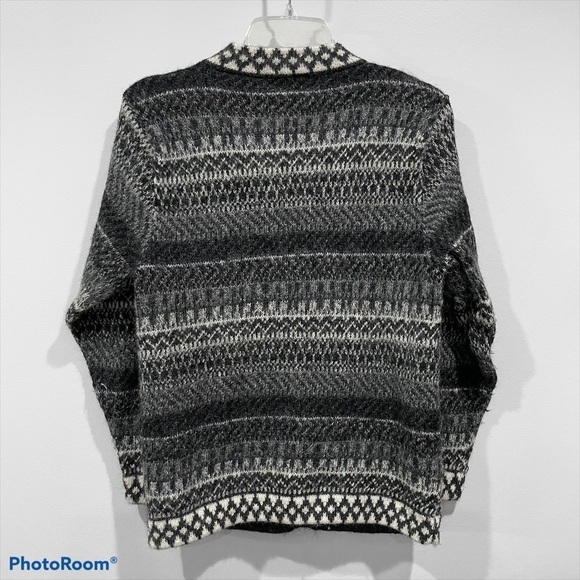 Leo‎ Peressi Vintage Peruvian 100% Alpaca Grandpa Cardigan - Picture 5 of 8